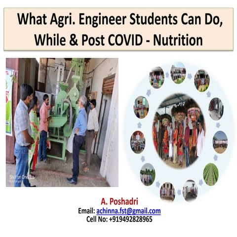 Agricultural Engineering Students - During Covid-19 Pendemic - Nutrition