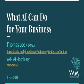 What AI can do for your business