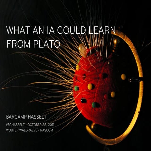 What an information architect could learn from Plato