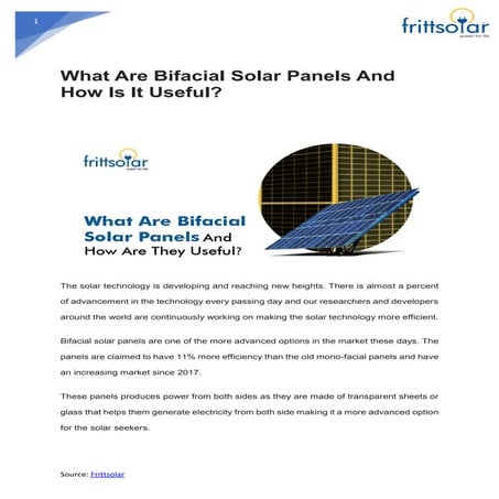 What Are Bifacial Solar Panels And How Is It Useful?