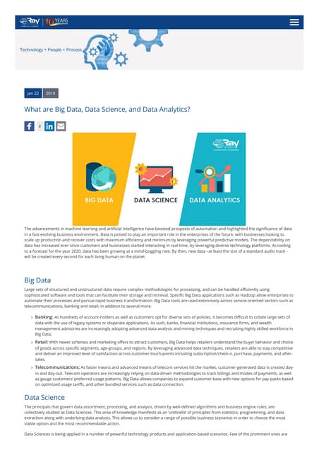  What are Big Data, Data Science, and Data Analytics