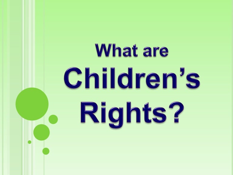 "What Are Children's Rights?" from the Children's Rights Council (CRC…