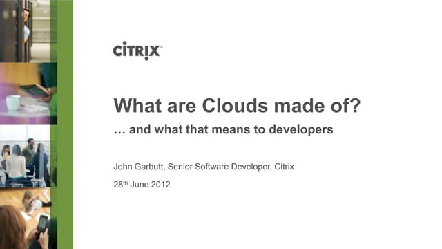 What are clouds made from