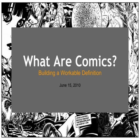 Elements of a Comic - | PPTX