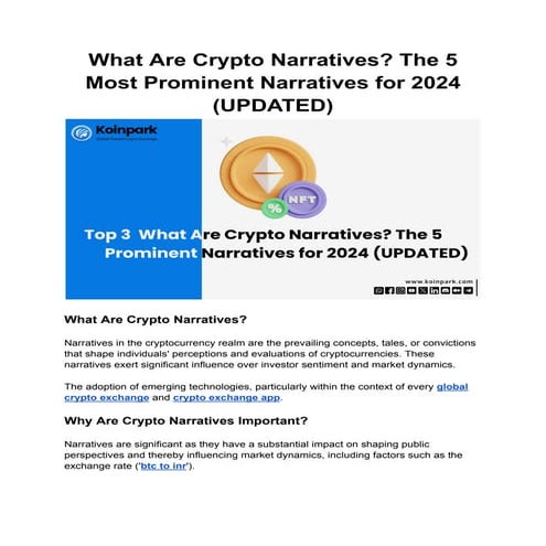 What Are Crypto Narratives_ The 5 Most Prominent Narratives for 2024 (UPDATED...
