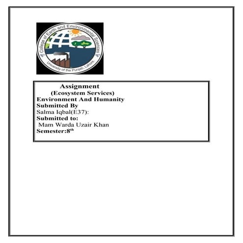 What are ecosystem services