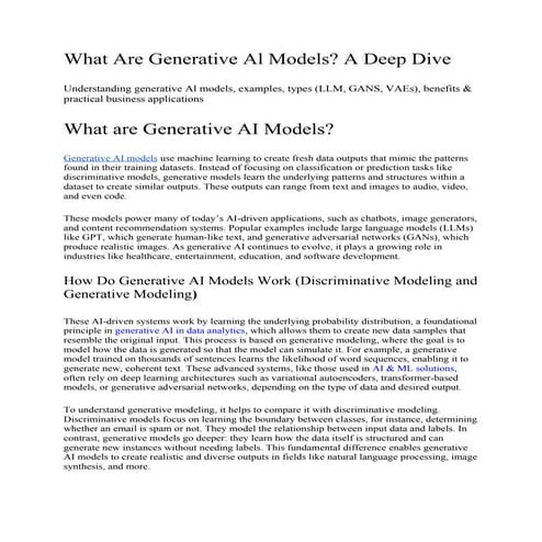 What Are Generative Al Models? A Deep Dive Blog.docx