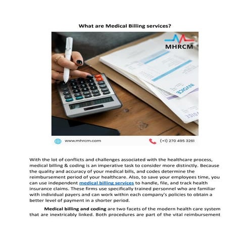 What are Medical Billing services?.pdf