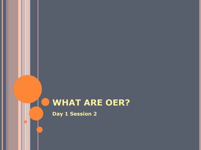 What Are OER?