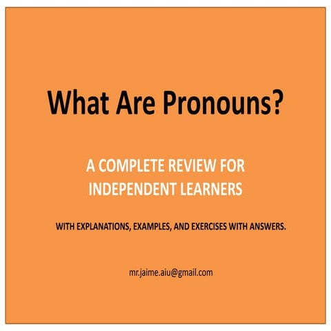 All About Pronouns