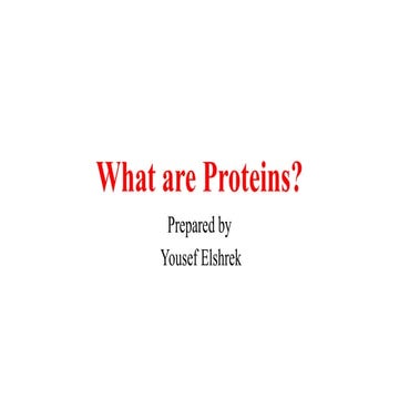 What are proteins