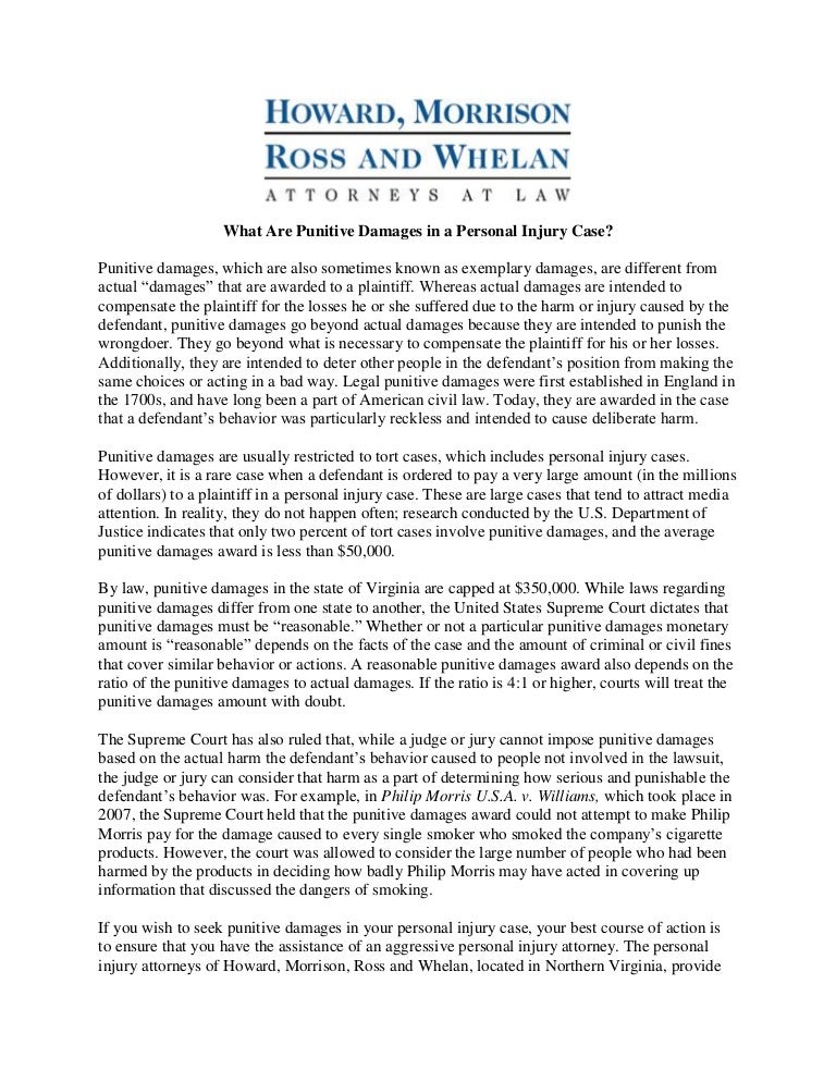 Example of punitive damage image