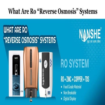 What Are Ro “Reverse Osmosis”    Systems
