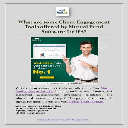 What are some Client Engagement Tools offered by Mutual Fund Software ...