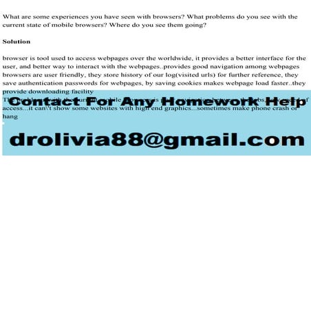 What are some experiences you have seen with browsers What problems.pdf