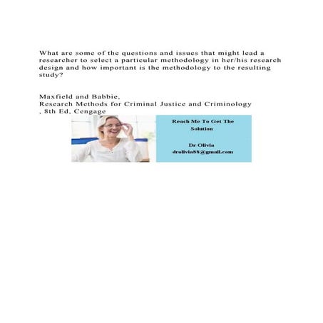 What are some of the questions and issues that might lead a rese.docx