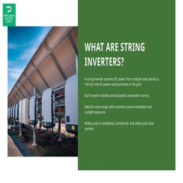 Shop Premium String Inverters – Boost Your Solar Efficiency Today | PPTX