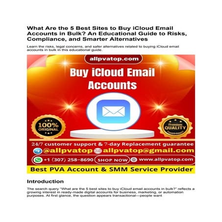 _11 Best Sites To Buy iCloud Email Accounts - bulk 2026.docx