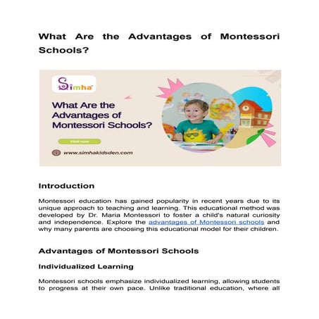 What Are the Advantages of Montessori Schools.pdf