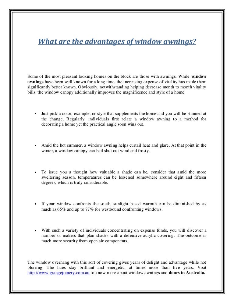 Why You Never Found Window Awnings Near Me to Be Important