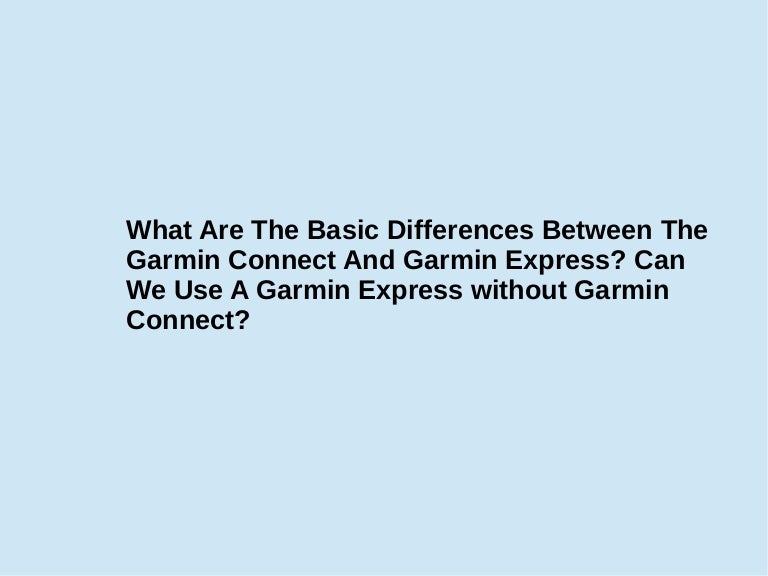 garmin basic