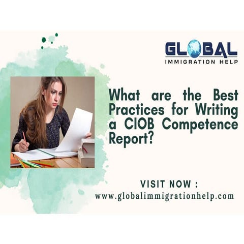 What are the Best Practices for Writing a CIOB Competence Report | PPTX