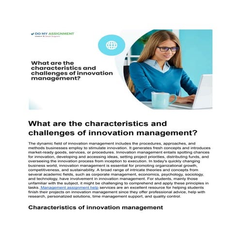 What are the characteristics and challenges of innovation management_.pdf