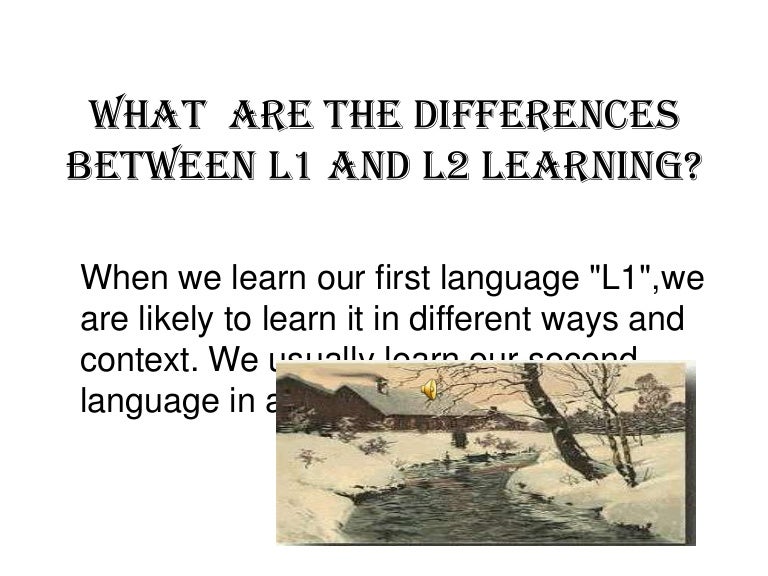 What are the differences between l1 and l2