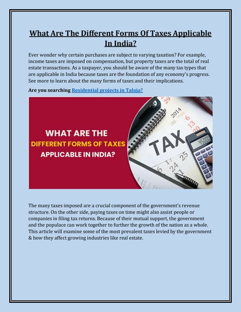 Introduction to Taxation | PPT