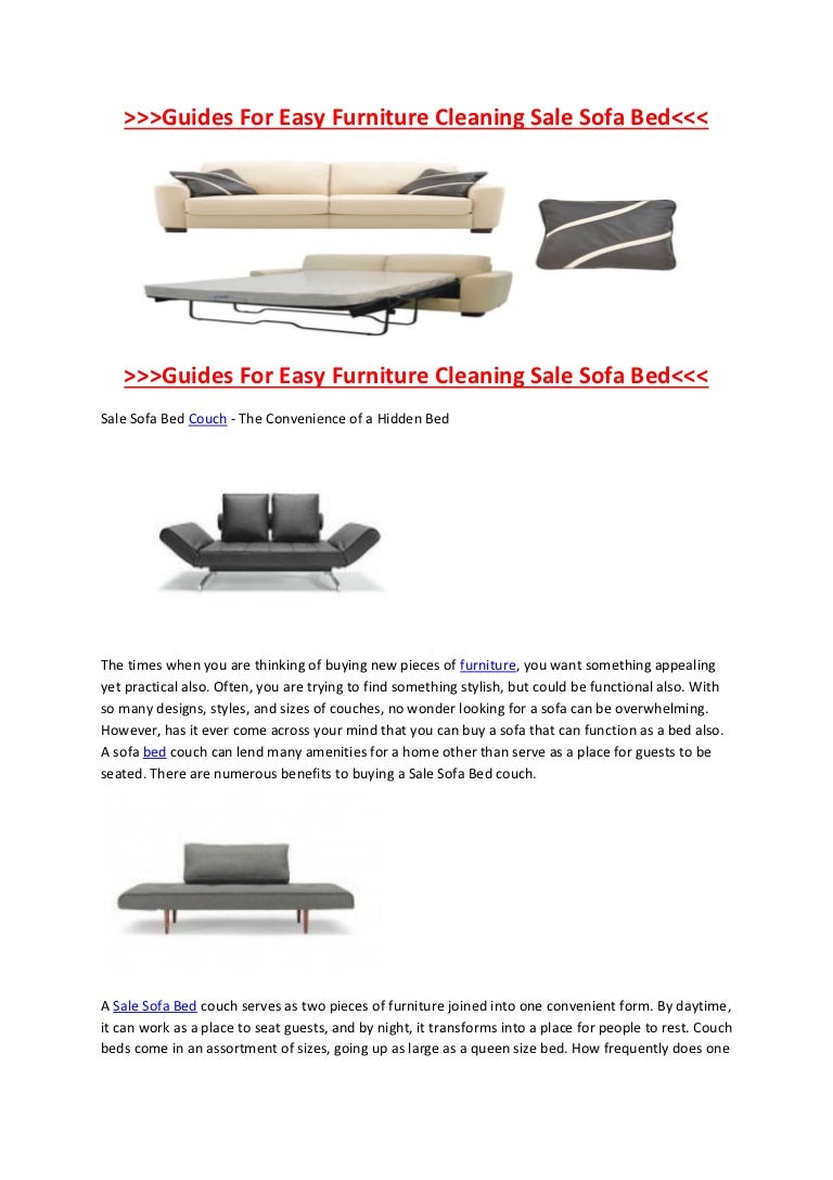 What are the different functions of sofa beds