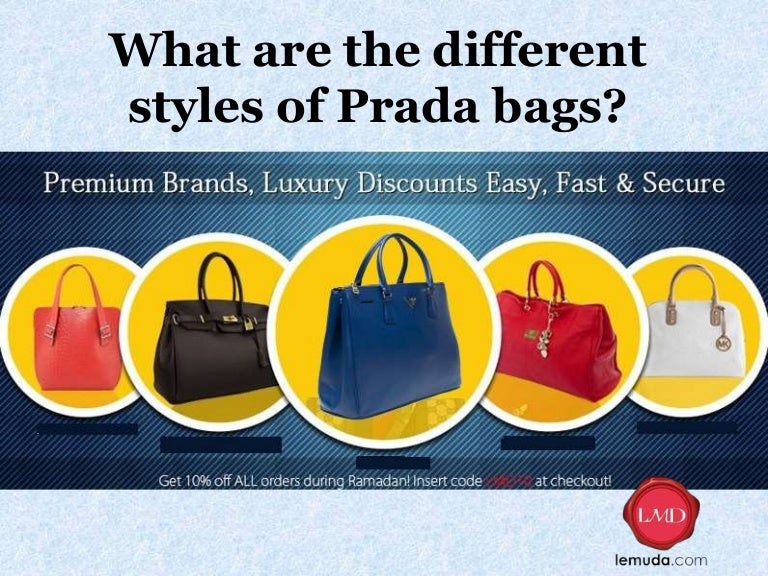 What are the different styles of Prada bags?