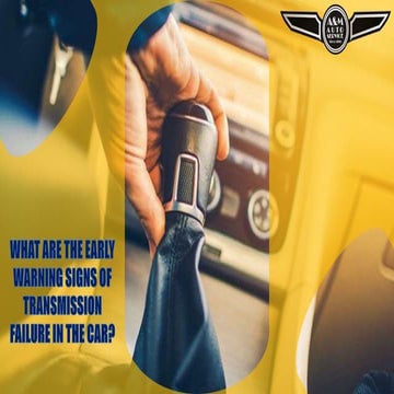 What are The Common Warning Signs of Bad Steering Column | PPTX