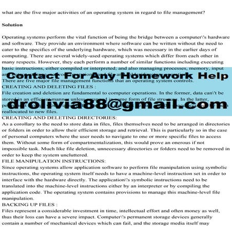 what are the five major activities of an operating system in regard .pdf