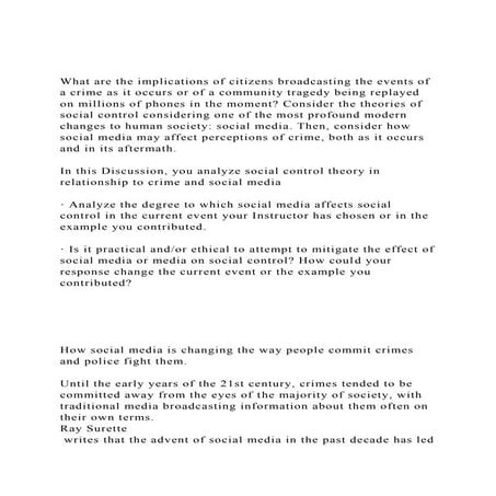 What are the implications of citizens broadcasting the events of