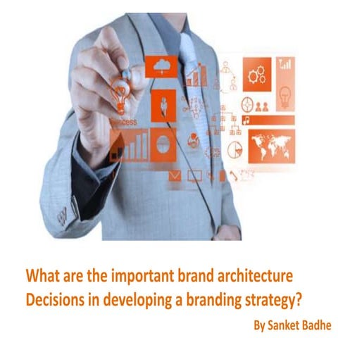 What are the important brand architecture decisions in developing a branding ...