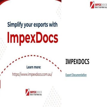 Streamlining Export Documentation with Export Documentation Software | PPTX