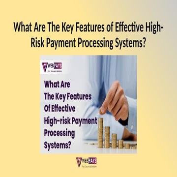What Are The Key Features of Effective High-Risk Payment Processing Systems?