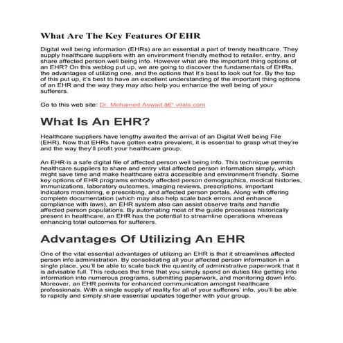 What Are The Key Features Of EHR.pdf