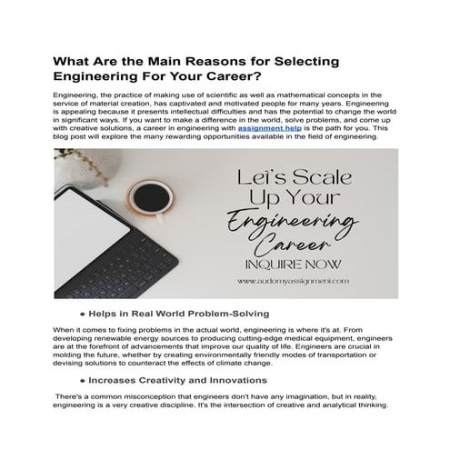 What Are the Main Reasons for Selecting Engineering For Your Career.pdf