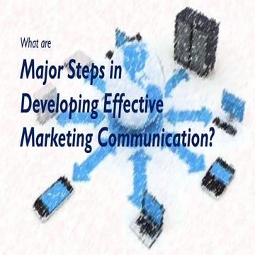 What are the major steps in developing effective communications