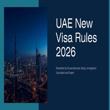 What are the New Rules for UAE Visa 2026? | PDF