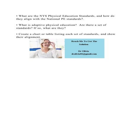 What are the nys physical education standards and how do they ali docx