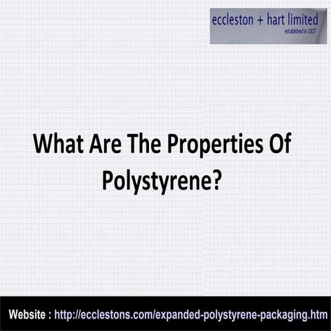 Polystyrene and its uses | PPT