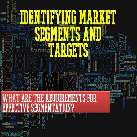 What are the requirements for effective segmentation