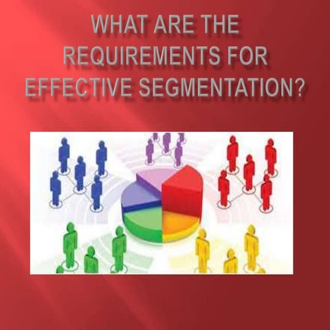 What are the requirements for effective segmentation Rukmi Sarmah