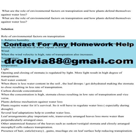 What are the role of environmental factors on transpiration and h.pdf