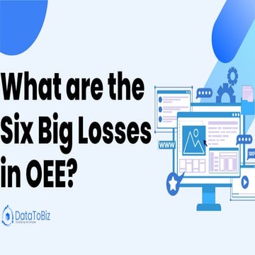 What are the Six Big Losses in OEE? - By DataToBiz