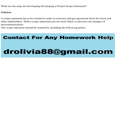 What are the steps for developing Developing a Project Scope Stateme.pdf