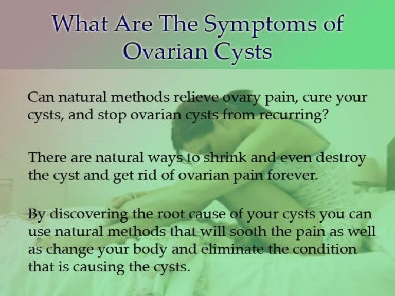 What Are The Symptoms Of Ovarian Cysts