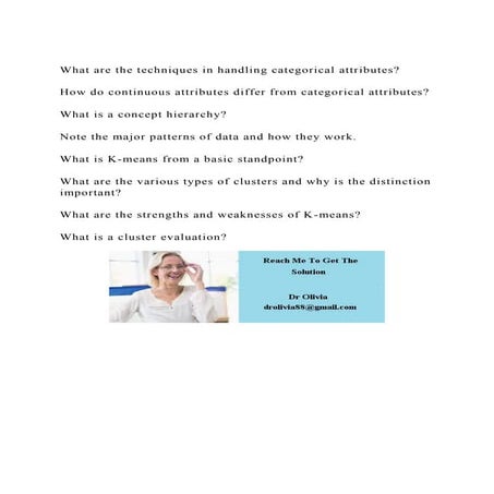 What are the techniques in handling categorical attributesHow.docx